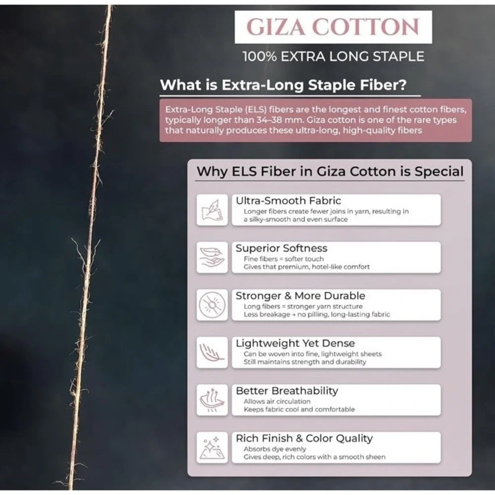 MyGiza Sheets 5 Pcs  Split King Sheet Sets for Adjustable Bed, 100% Giza Cotton